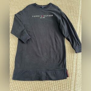 Tommy Hilfiger Embroidered Logo Sweatshirt Dress